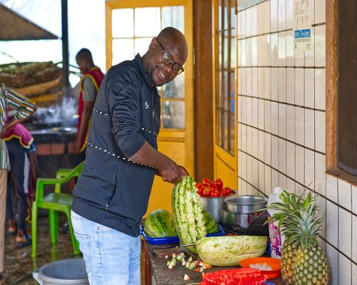 Fresh fruits on a kitchen counter